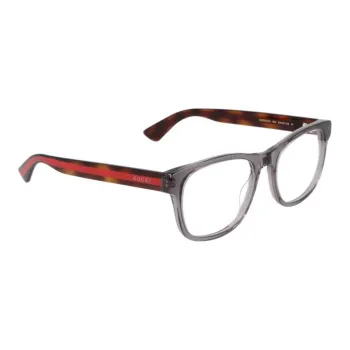 GUCCI Acetate Irregular Shape Eyeglass Frames Men's Gray