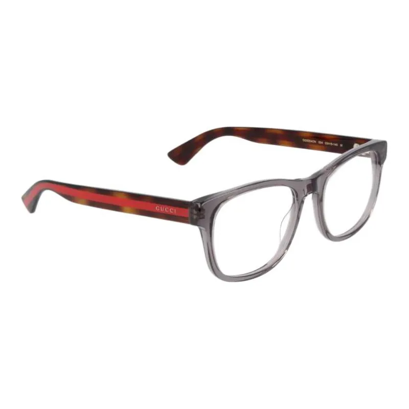 GUCCI Acetate Irregular Shape Eyeglass Frames Men's Gray-0