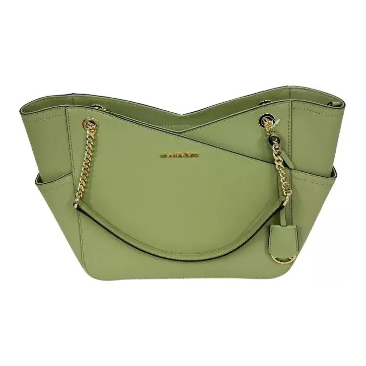 MICHAEL KORS Jet Set Leather Tote Bag Shopping Bag Handbag Shoulder Bag Women's Light Green-1