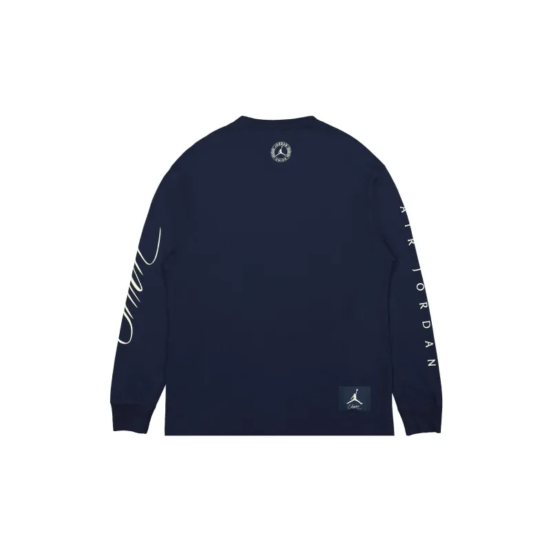 Union X Jordan X UNION T Shirts Unisex Dark Blue-1