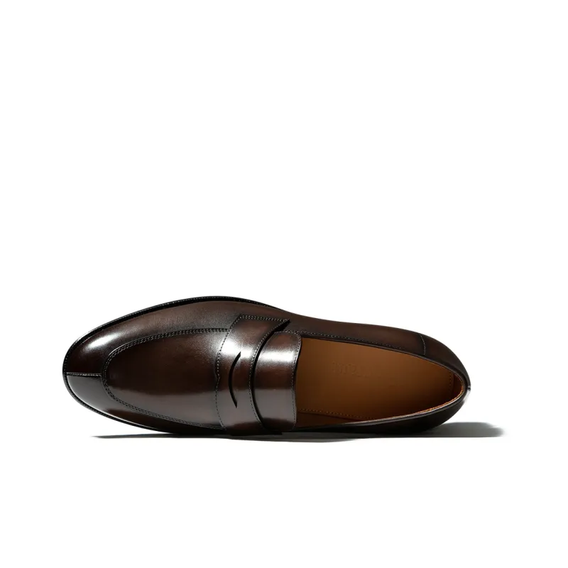 TRUFFAUT Slip on Loafers Casual Shoes Men's Coffee-3