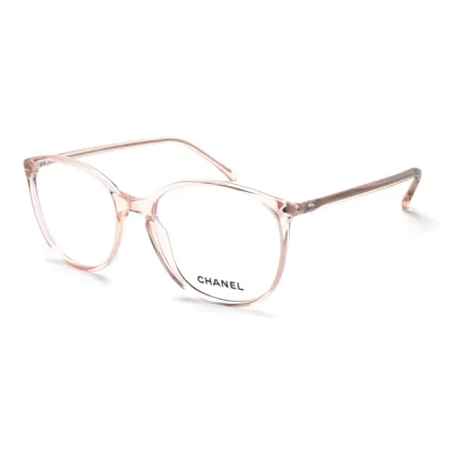 CHANEL Eyeglass Frames Unisex Transparent Pink