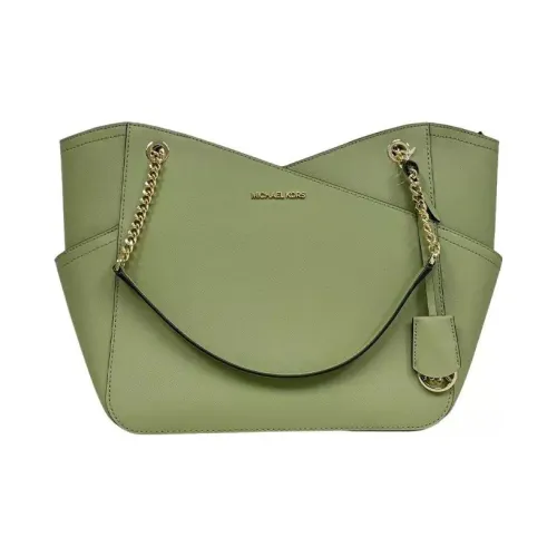 MICHAEL KORS Jet Set Leather Tote Bag Shopping Bag Handbag Shoulder Bag Women's Light Green