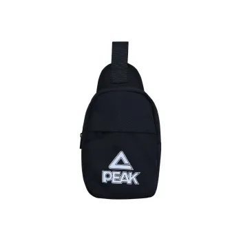 PEAK Nylon Fabric Crossbody Bag Shoulder Bag Sling Bag Unisex Black