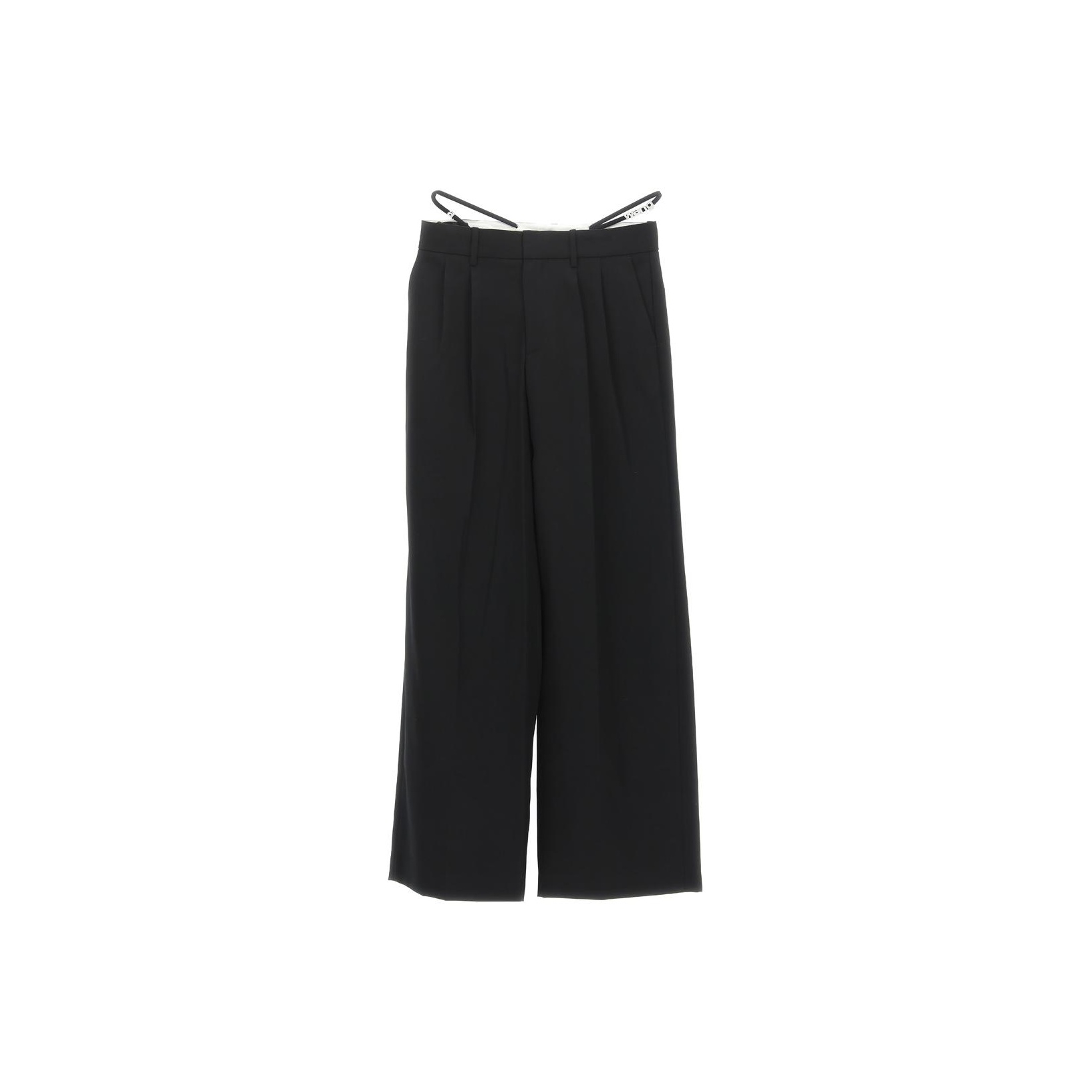 Quiz black wide leg trousers best sale