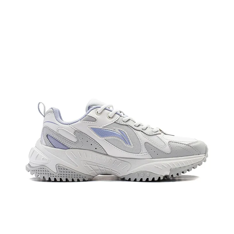LINING Venus 2.0 Casual Shoes Women's Low Top Champagne White/Antarctic Gray-1