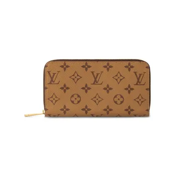 LOUIS VUITTON Zippy Canvas Wallet Women's Brown