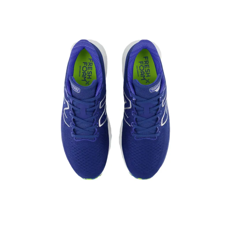 New Balance Evoz V3 X Evoz V3 Anti Slip Wear Resistant Low Top Running Shoes Men's Blue White-3