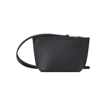 FERRAGAMO Natural Grain Cow Leather Coin Purse Mini Men's Black