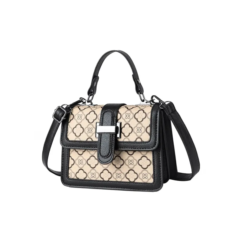 SURELAPTOP PU Small Square Bag, Crossbody Bag Small Size Women's Checkerboard/Houndstooth/Diamond/Print-15