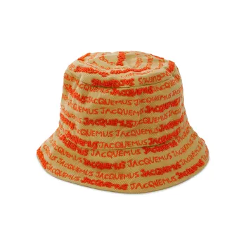 Jacquemus Embroidered logo Bucket Hat