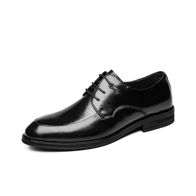 CHINT Dress Shoes Men Low Top Black-1