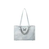 Phantom Butterfly Tote-Haze Blue+Crossbody+Decorative Chain
