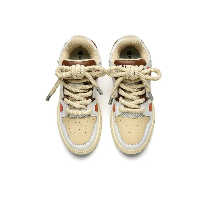 SK.TRIP Warm Wear-Resistant Height Increasing Low-Top Skateboard Shoes Unisex Mocha-4