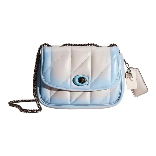 COACH Madison Leather Pillow Bag Handbag Shoulder Bag Women's Gradient Blue