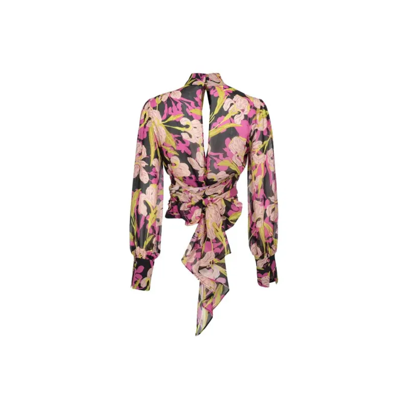 PINKO Floral Printed Cut Out Detailed Blouse-1