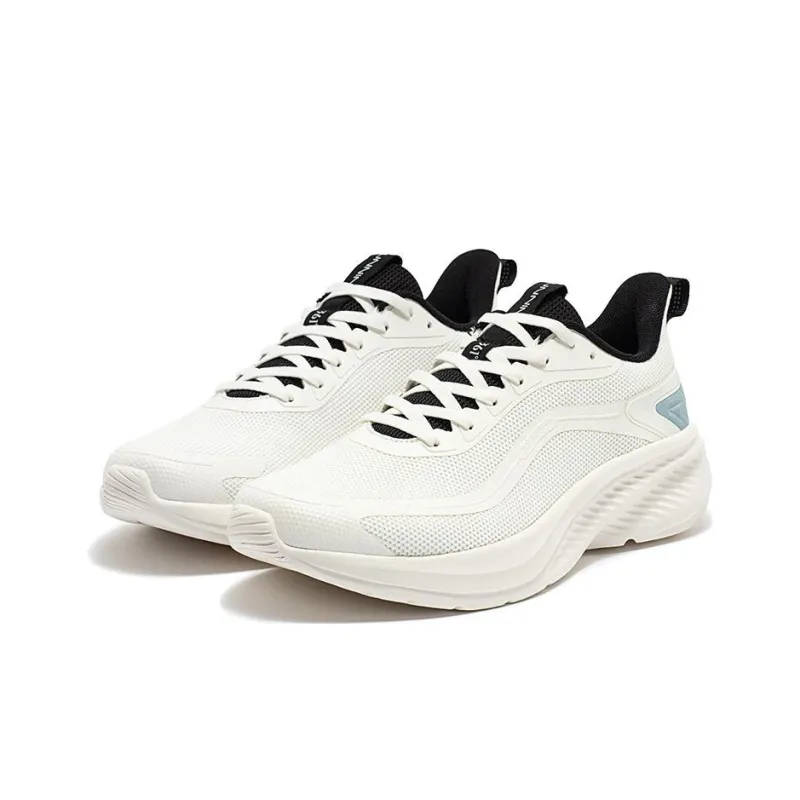 361° Anti Slip Wear Resistant Low Top Running Shoes Men's White Blue-1