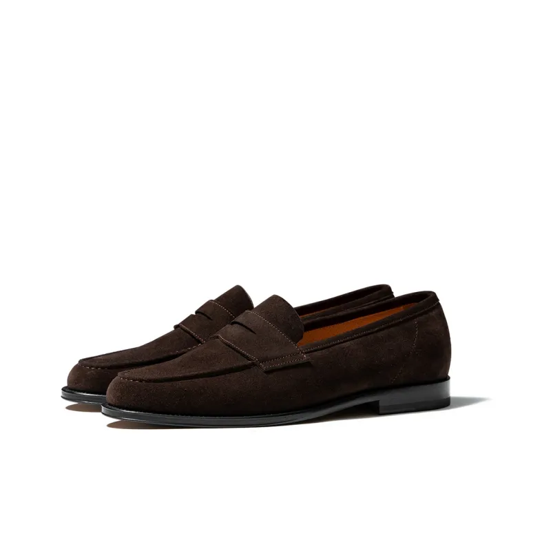 TRUFFAUT British Business Lightweight Slip on Casual Shoes Men's Coffee-1