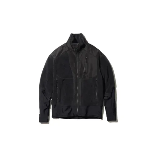 Snow Peak Jackets Men Black