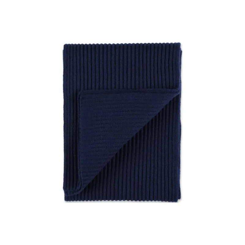 KENZO Logo patch Ribbed knit Scarf-1