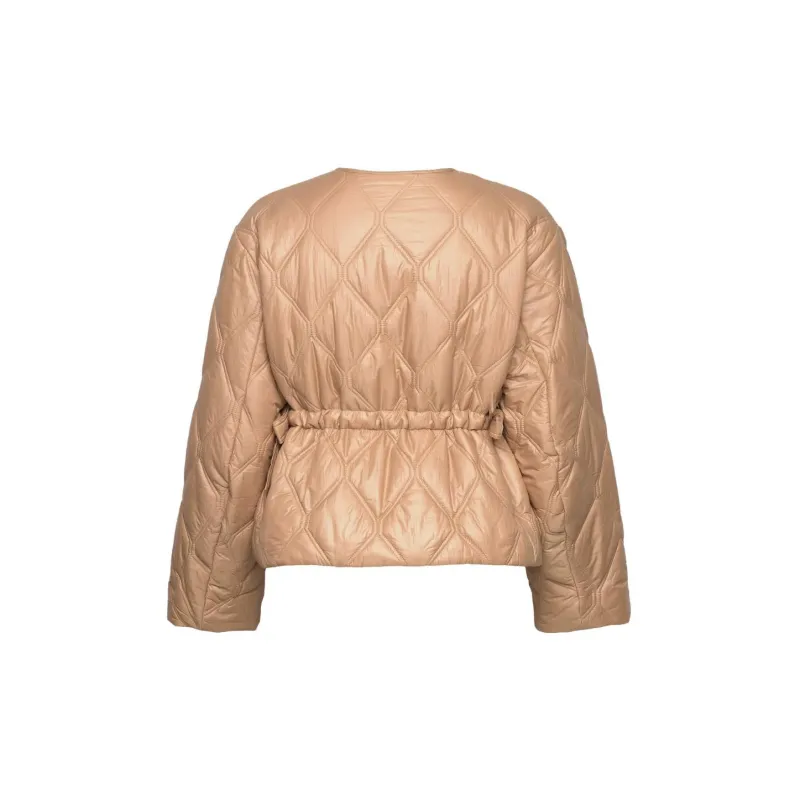 GANNI Shiny Quilt Jacket 'Tanin'-1