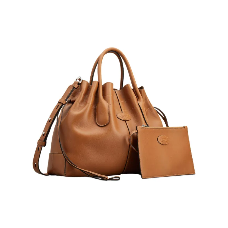 TOD'S Leather Handbag Small Size Women's Brown-1