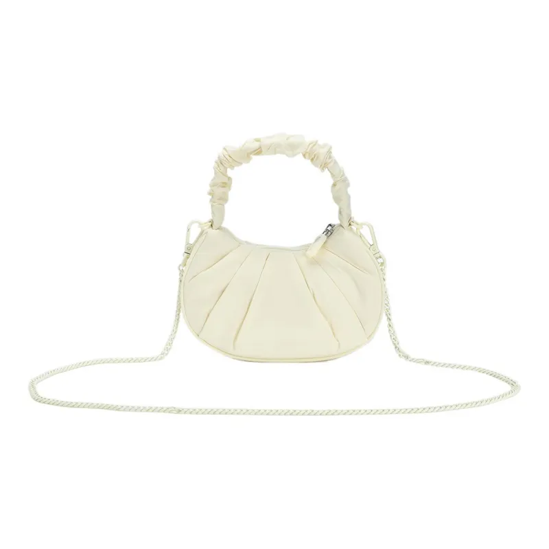 FILA Heritage Fabric Cloud Bag, Handbag, Shoulder Bag, Crossbody Bag Regular Women's Cheese White-2