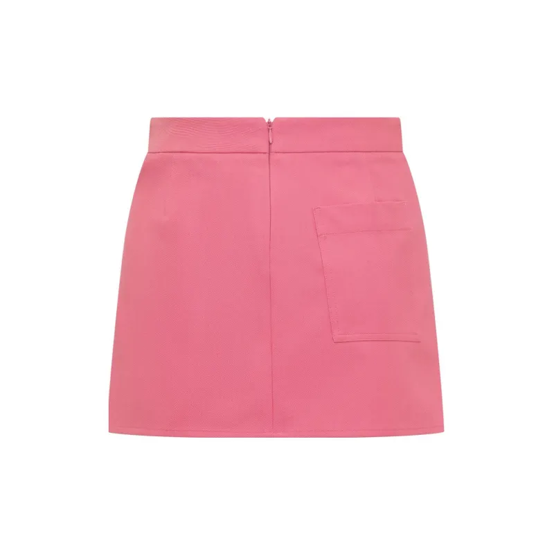 PALM ANGELS Stripe detail A line Miniskirt-1