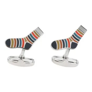 Paul Smith 'Artist Stripe' Sock-shape Cufflinks