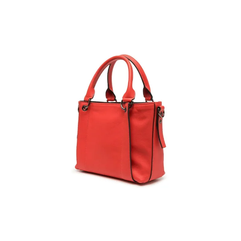LONGCHAMP Calfskin Tote Bag, Shopping Bag, Shoulder Bag, Crossbody Bag, Handbag Small Size Women's Bright Red-1