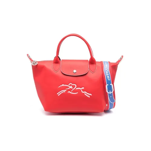 LONGCHAMP Le Pliage Xtra Leather Dumpling Bag Portable Crossbody Bag Shoulder Bag Small Size Women's Red