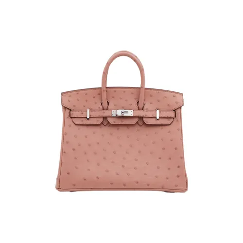 HERMES Birkin Ostrich Leather Birkin Bag Handbags Women's 94 Terre Cuite Terracotta