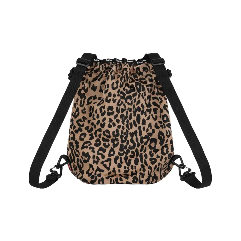 Supreme Polyester Backpack Trumpets Unisex Leopard Print-2