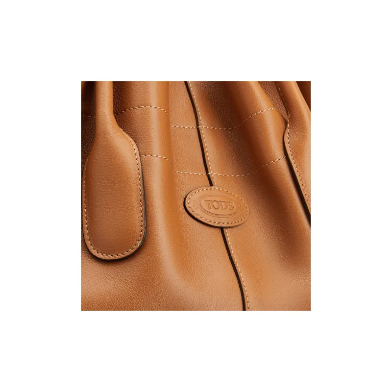 TOD'S Leather Handbag Small Size Women's Brown-3