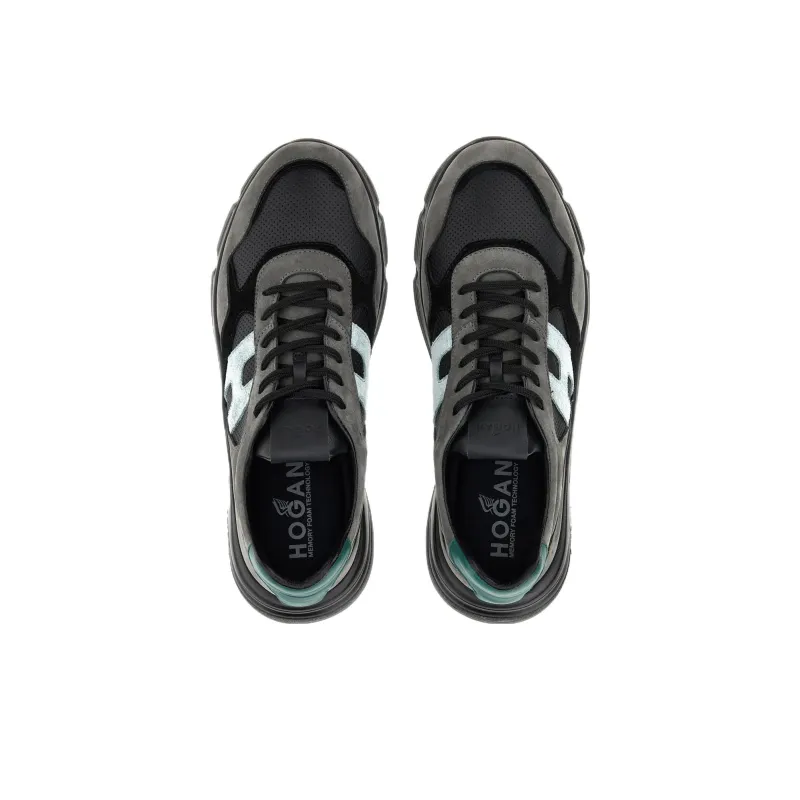 HOGAN Hyperlight Panelled Lace-Up Sneakers-4