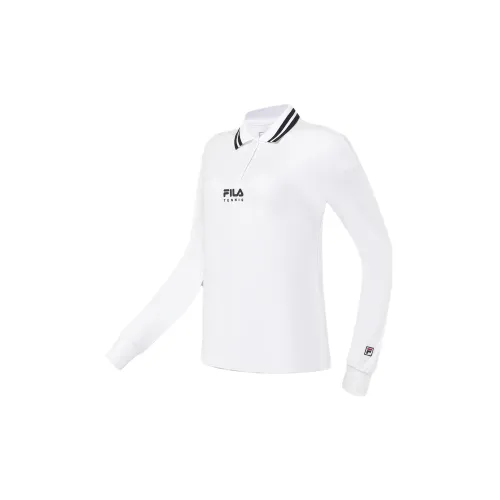 FILA Polo Shirts Unisex Standard White