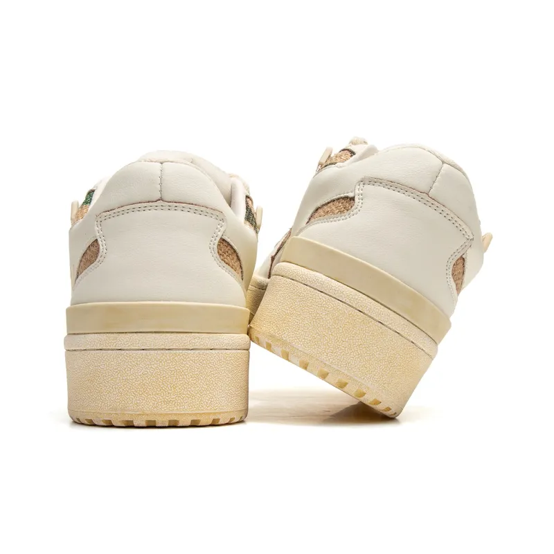 Youthloser Low Top Skateboard Shoes Unisex Beige-4