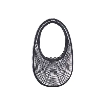 COPERNI Cotton With Polyurethane One Shoulder Handbag Mini Women's Black/White
