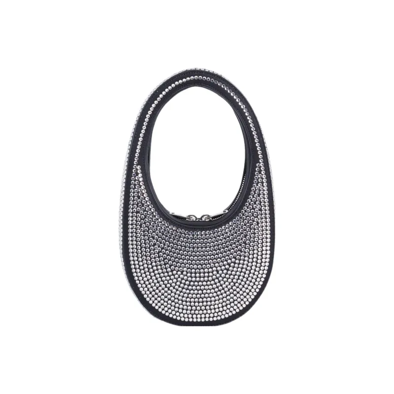 COPERNI Cotton With Polyurethane One Shoulder Handbag Mini Women's Black/White-0
