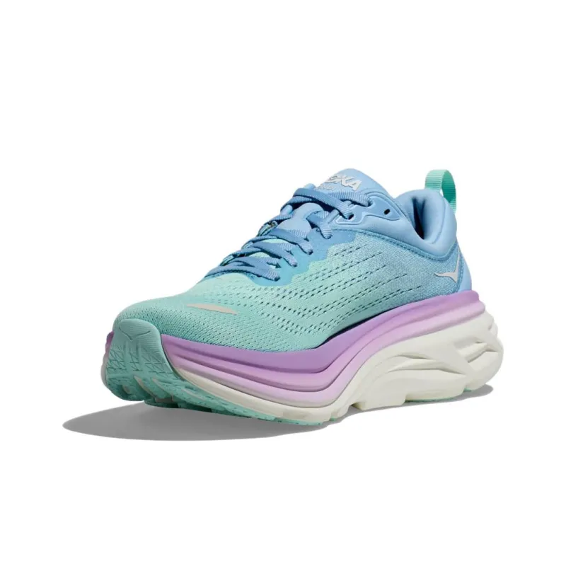HOKA ONE ONE Bondi 8 D Wide 'Airy Blue Sunlit Ocean Purple' Women's-2