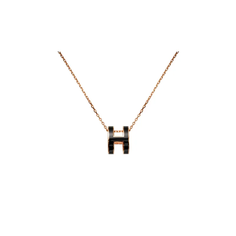 HERMES Mini Pop H Pendant Noir-0
