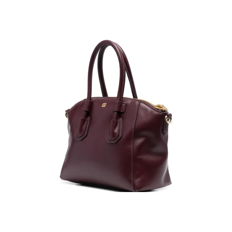 GIVENCHY Antigona Calfskin Shoulder Bag Crossbody Bag Handbag Mini Women's Red-2