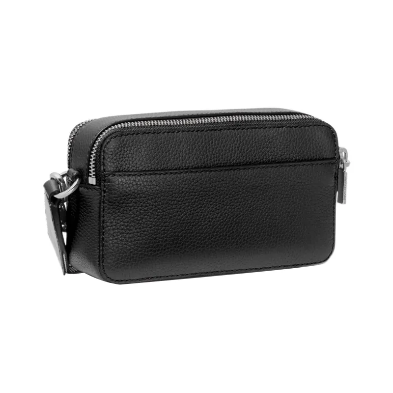 MICHAEL KORS Litchi Grain Leather Camera Bag, Shoulder Bag, Crossbody Bag Small Size Women's Black-1
