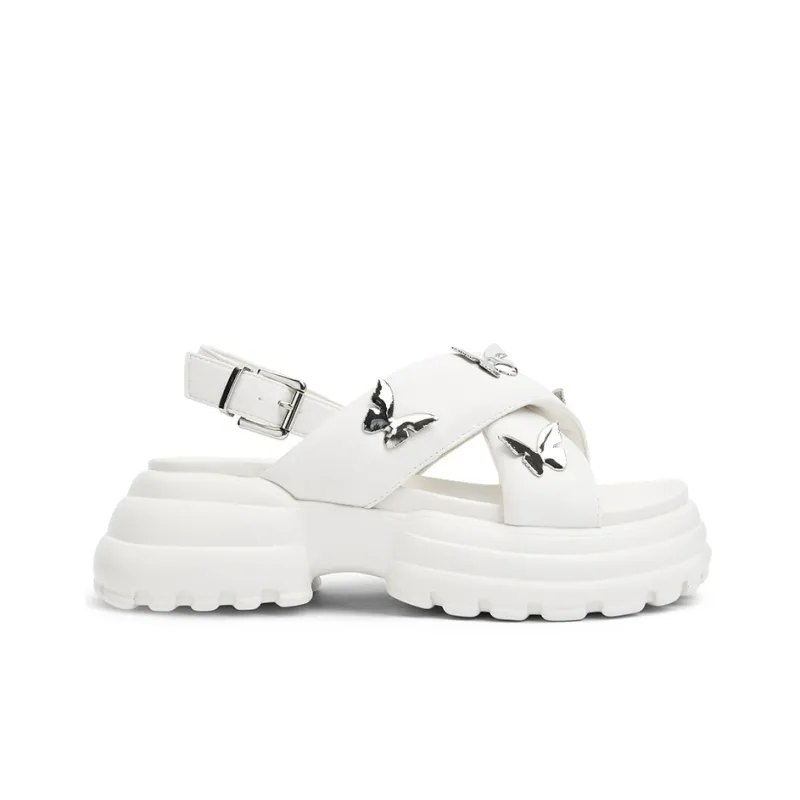 CAMEIDO Stylish Sandal 5.5cm Women's White-2