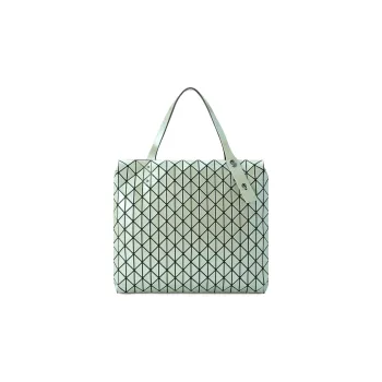 ISSEY MIYAKE Row Metallic PVC Handbag Unisex Light Green