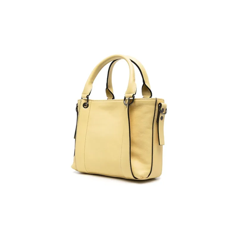 LONGCHAMP Calfskin Tote Bag, Shopping Bag, Shoulder Bag, Crossbody Bag, Handbag Small Size Women's Butter Yellow-1