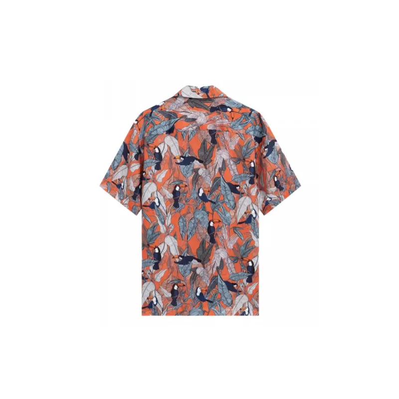 COTON DOUX Shirts Men Orange Red-1