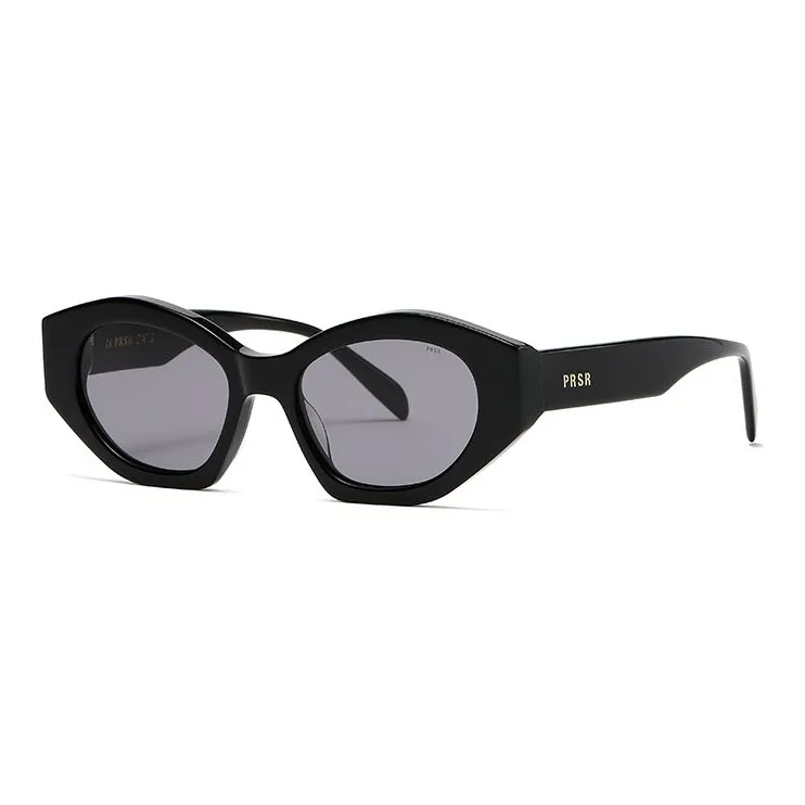 Prsr Irregular Shape Sunglasses Unisex White/Tortoiseshell-6