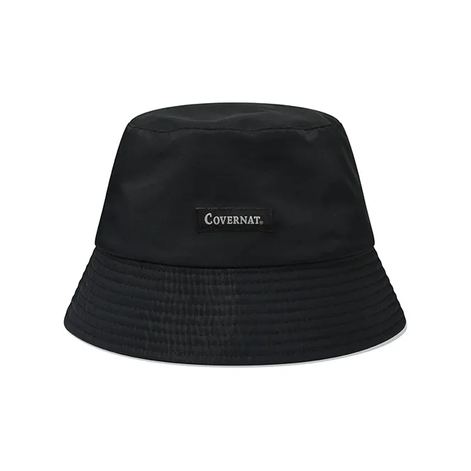 COVERNAT Cotton, Nylon Bucket Hats Unisex Black-0
