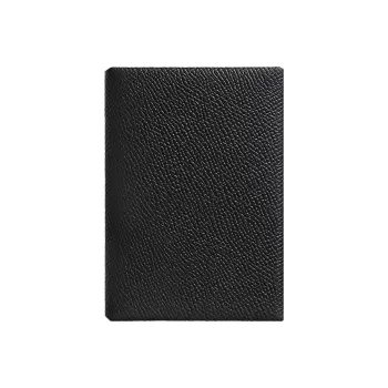 HERMES Calvi Duo Epsom Leather Wallets Card Holders Unisex Noir Black